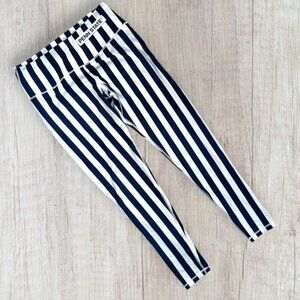 ZOOZATZ Penn State Blue White Vertical Stretch Leggings Pants Football Tailgate